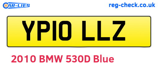 YP10LLZ are the vehicle registration plates.