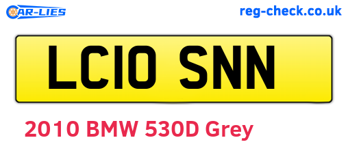LC10SNN are the vehicle registration plates.