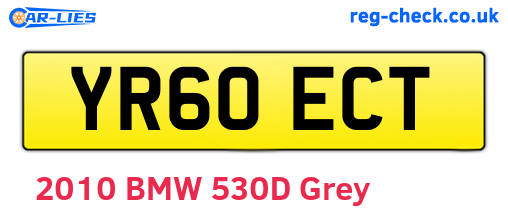 YR60ECT are the vehicle registration plates.