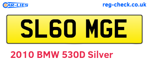 SL60MGE are the vehicle registration plates.