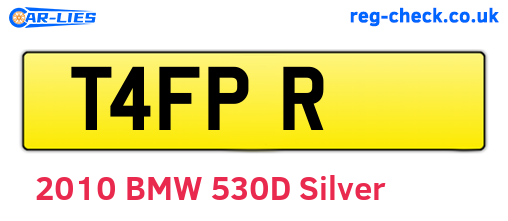 T4FPR are the vehicle registration plates.