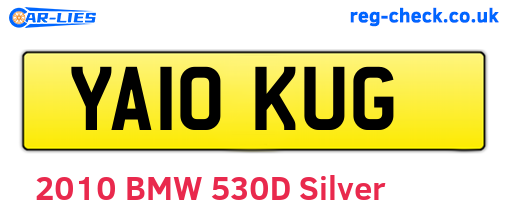 YA10KUG are the vehicle registration plates.