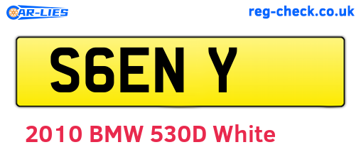 S6ENY are the vehicle registration plates.