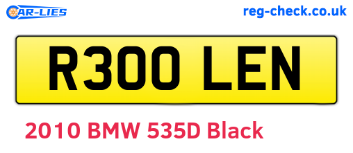 R300LEN are the vehicle registration plates.