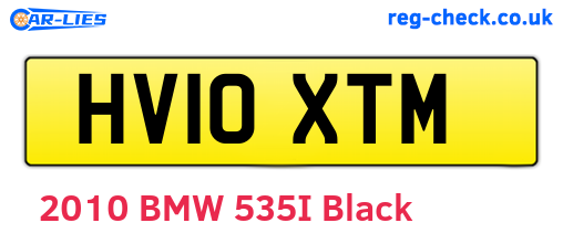 HV10XTM are the vehicle registration plates.