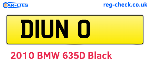 D1UNO are the vehicle registration plates.