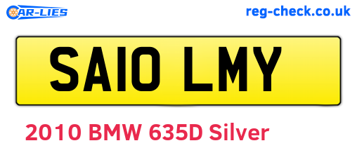 SA10LMY are the vehicle registration plates.