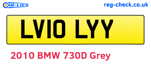 LV10LYY are the vehicle registration plates.