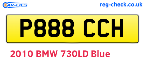 P888CCH are the vehicle registration plates.
