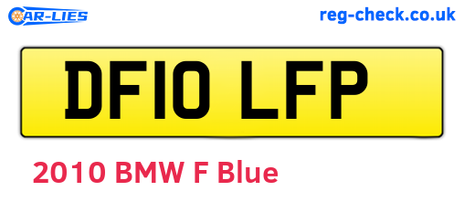 DF10LFP are the vehicle registration plates.