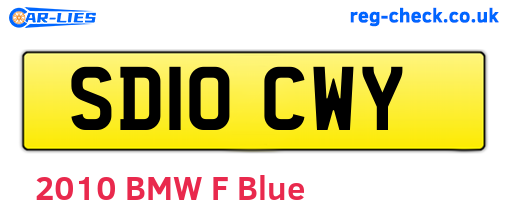 SD10CWY are the vehicle registration plates.