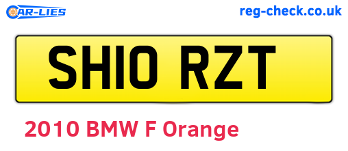 SH10RZT are the vehicle registration plates.
