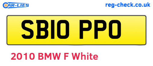 SB10PPO are the vehicle registration plates.
