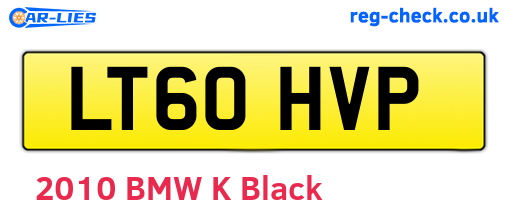 LT60HVP are the vehicle registration plates.