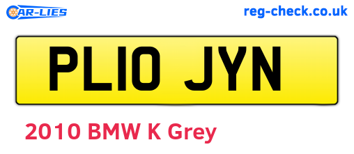 PL10JYN are the vehicle registration plates.