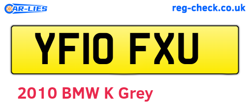 YF10FXU are the vehicle registration plates.