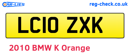LC10ZXK are the vehicle registration plates.