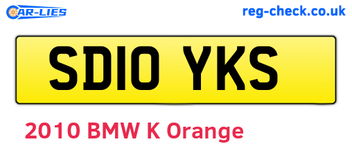 SD10YKS are the vehicle registration plates.