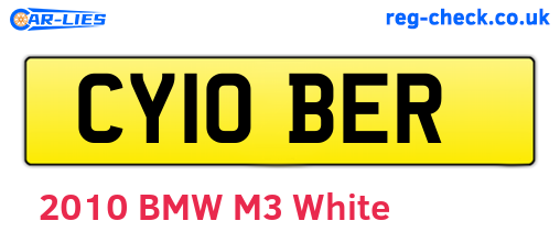 CY10BER are the vehicle registration plates.