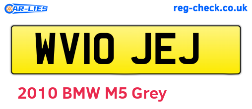 WV10JEJ are the vehicle registration plates.