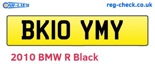 BK10YMY are the vehicle registration plates.
