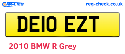 DE10EZT are the vehicle registration plates.