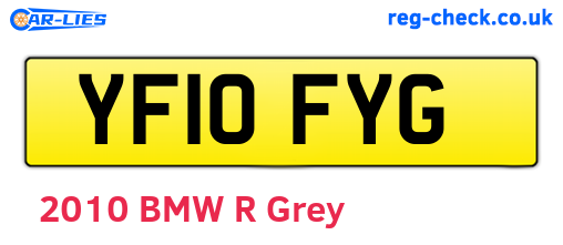 YF10FYG are the vehicle registration plates.