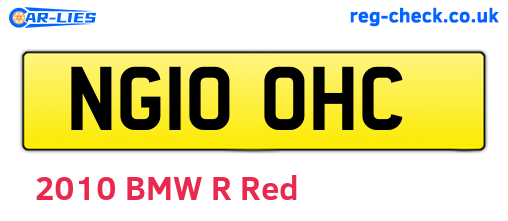 NG10OHC are the vehicle registration plates.