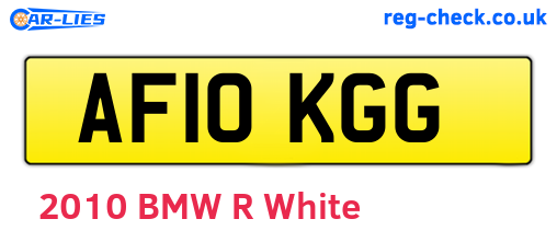 AF10KGG are the vehicle registration plates.
