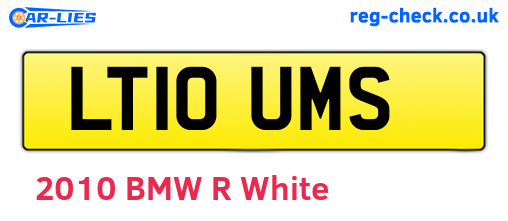 LT10UMS are the vehicle registration plates.