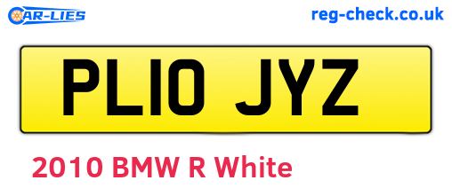 PL10JYZ are the vehicle registration plates.