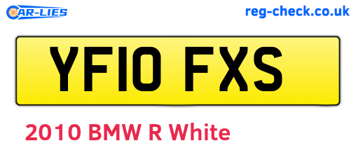 YF10FXS are the vehicle registration plates.