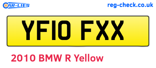 YF10FXX are the vehicle registration plates.