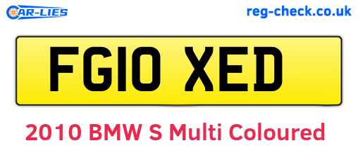 FG10XED are the vehicle registration plates.