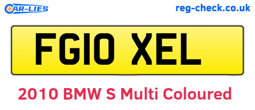 FG10XEL are the vehicle registration plates.