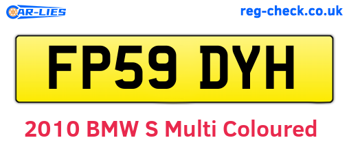 FP59DYH are the vehicle registration plates.