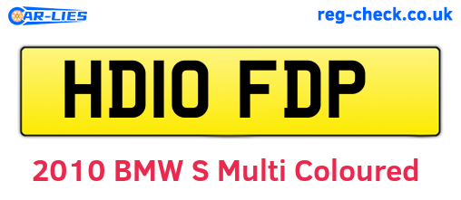 HD10FDP are the vehicle registration plates.