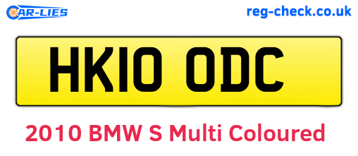 HK10ODC are the vehicle registration plates.