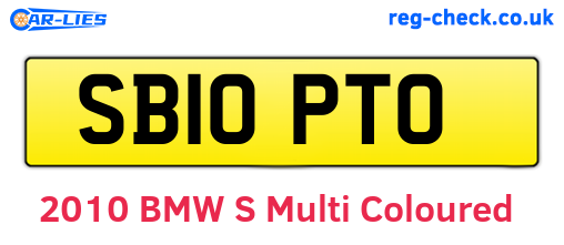 SB10PTO are the vehicle registration plates.