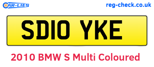 SD10YKE are the vehicle registration plates.