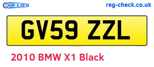 GV59ZZL are the vehicle registration plates.