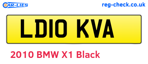 LD10KVA are the vehicle registration plates.