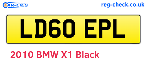 LD60EPL are the vehicle registration plates.