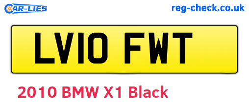 LV10FWT are the vehicle registration plates.