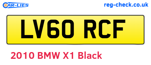LV60RCF are the vehicle registration plates.