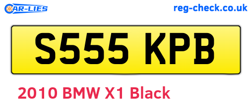 S555KPB are the vehicle registration plates.