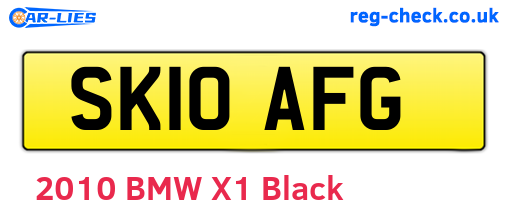SK10AFG are the vehicle registration plates.