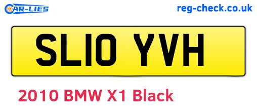 SL10YVH are the vehicle registration plates.