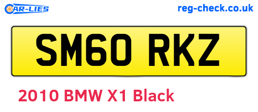 SM60RKZ are the vehicle registration plates.