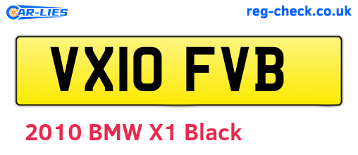 VX10FVB are the vehicle registration plates.